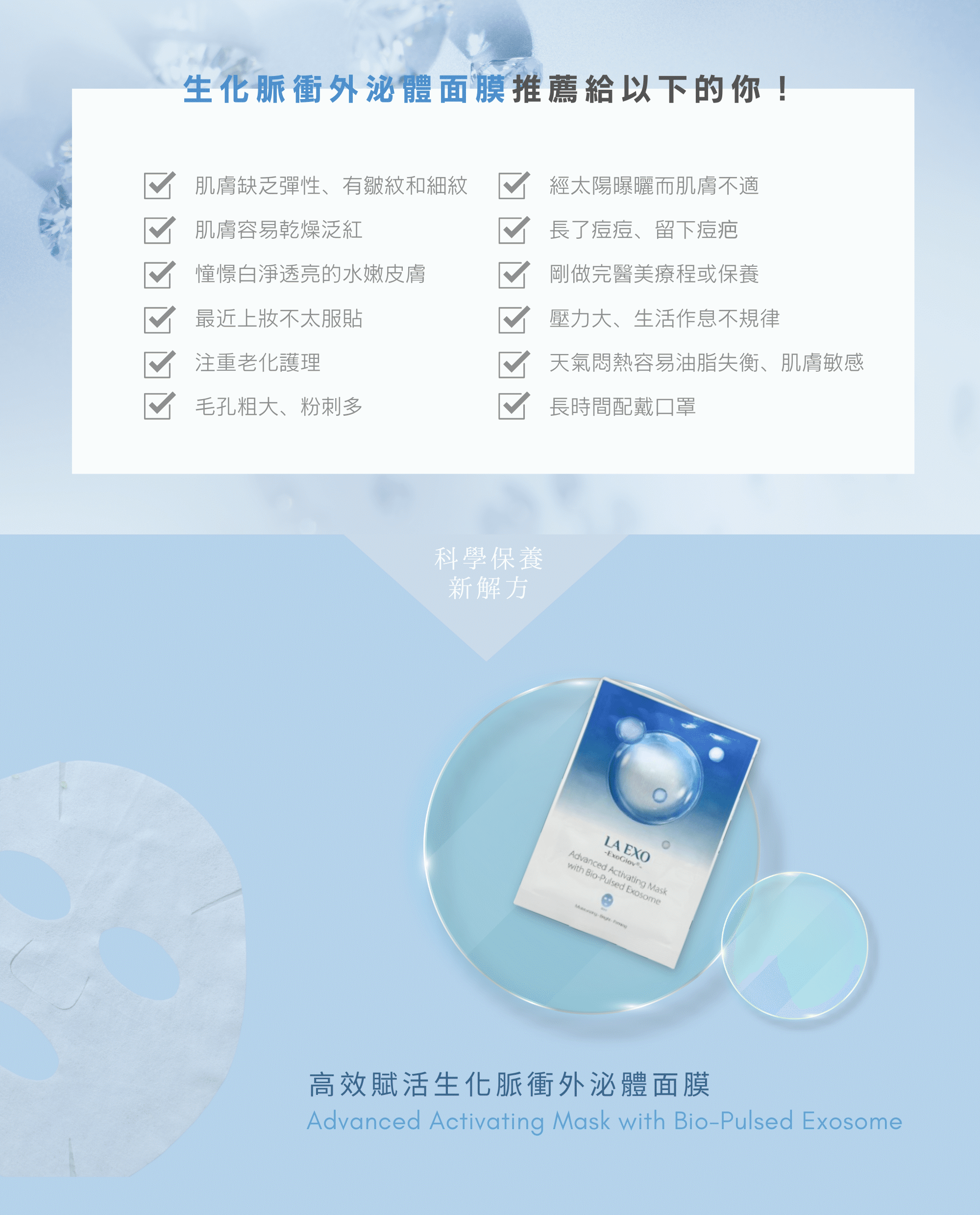 LA EXO 高效賦活生化脈衝外泌體面膜